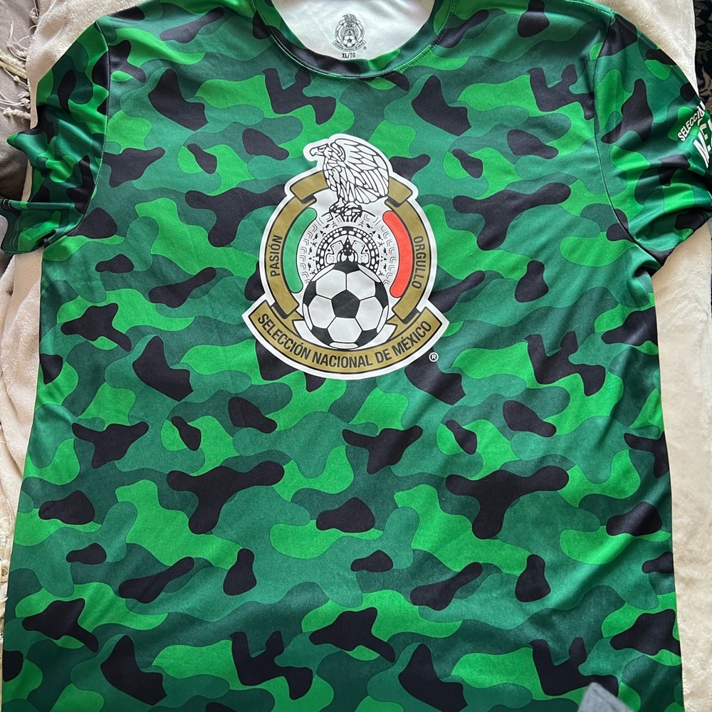 Green Camouflage Soccer Jersey